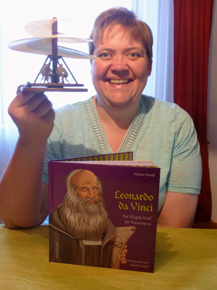 Nadine Strauß schreibt ihr viertes KinderMitmachbuch über  das Universalgenie Leonardo da Vinci